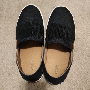 OluKai Black Slip-On Sneakers